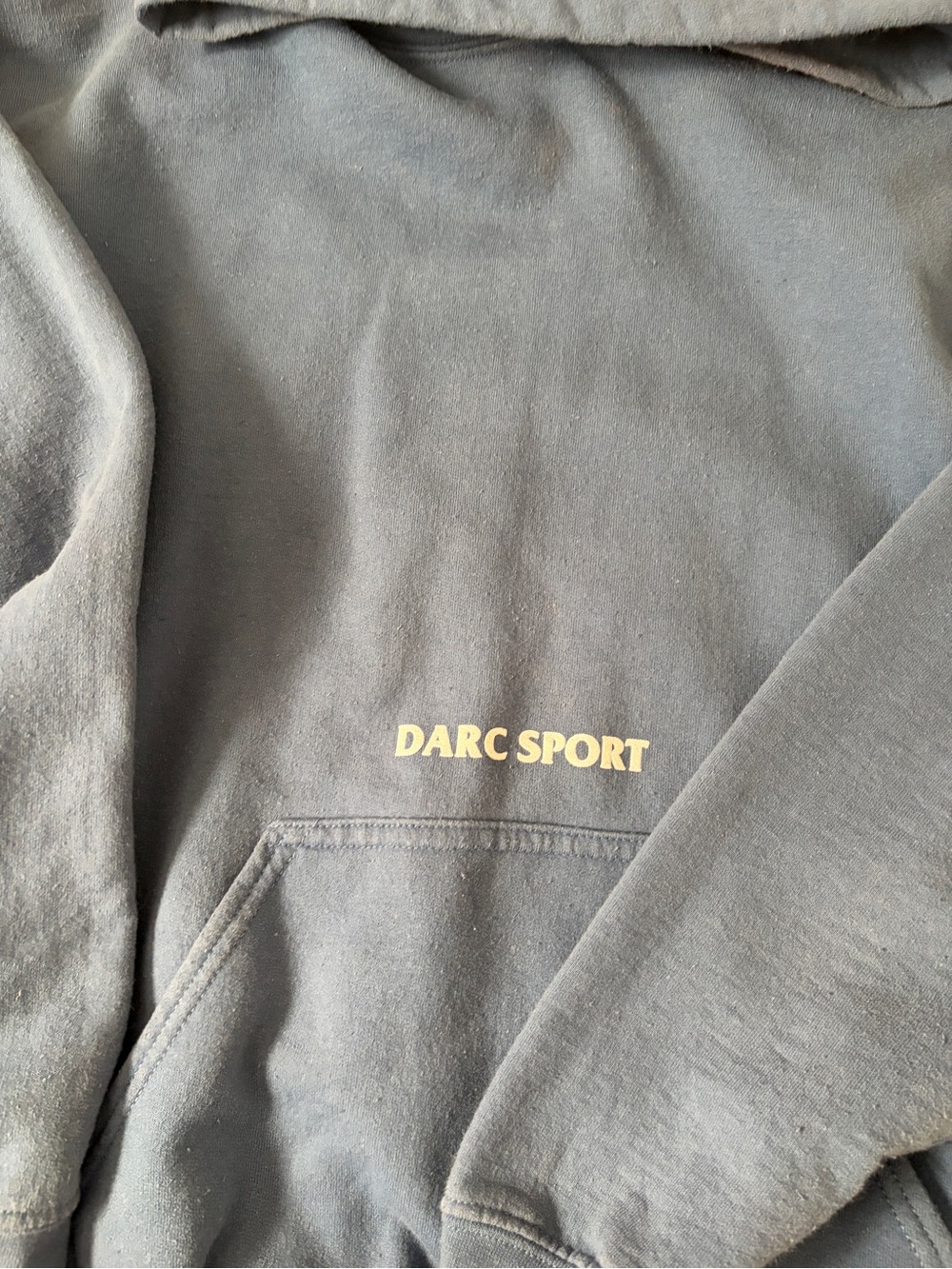 Darc Sport Black Hoodie with Gold Logo Text